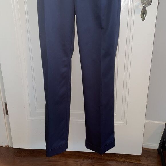 Roundtree & Yorke navy blue cotton pants - Picture 3 of 7